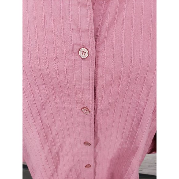 Lane‎ Bryant Pink Size 18/20 Long Sleeve Button Up Shirt - Picture 10 of 12